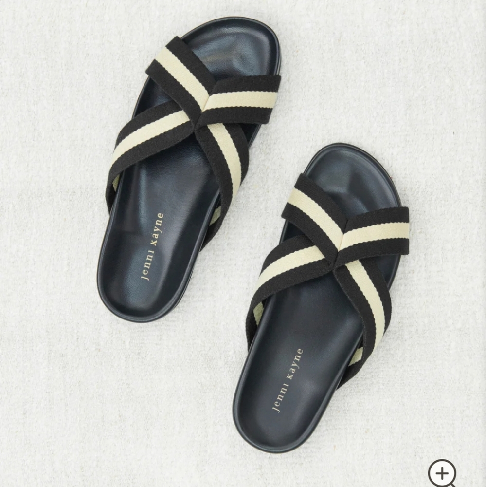 JENNI KAYNE Cotton Crossover Sandal